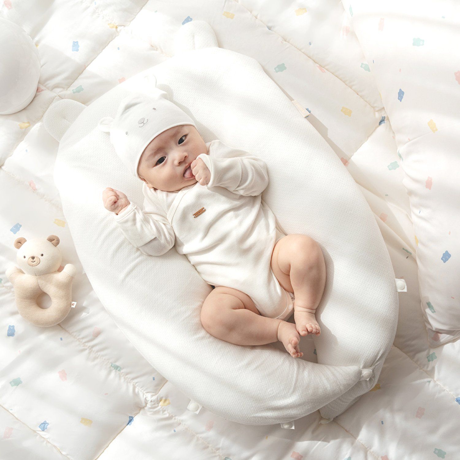  GỐI THỎ CHỐNG LẬT GGUMBI HÀN QUỐC CHO BÉ TỪ 0M+ 