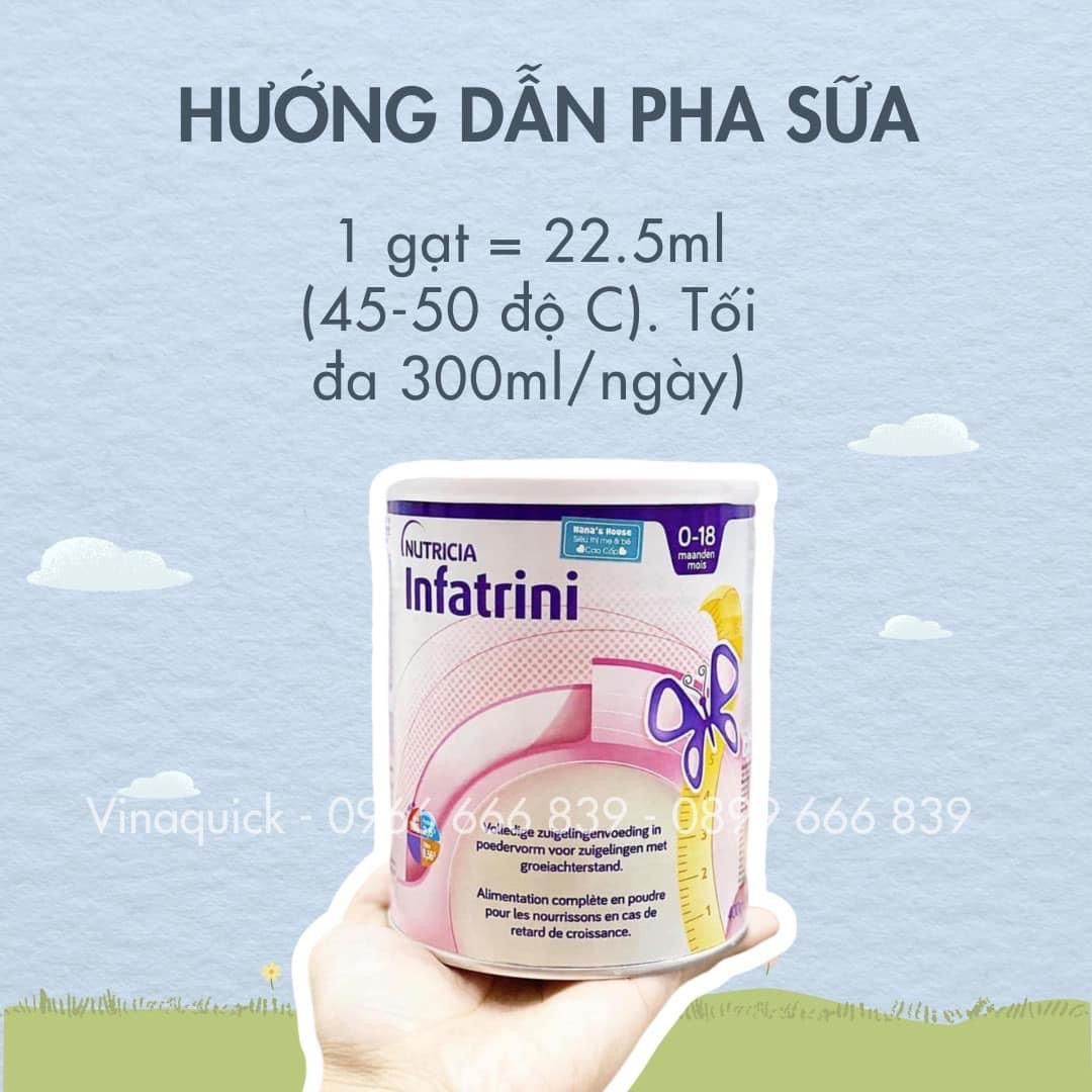  Sữa Infatrini Đức - Sữa béo cao năng lượng cho bé từ 0-18 tháng (400g) 