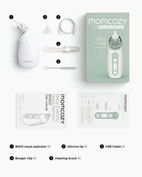  Máy Hút Mũi Điện Tử Momcozy BN02 Nasal Aspirator 