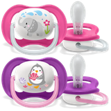  Set 2 Ti Giả Philips Avent Thông Khí Ultra Air Animal (6-18M) 