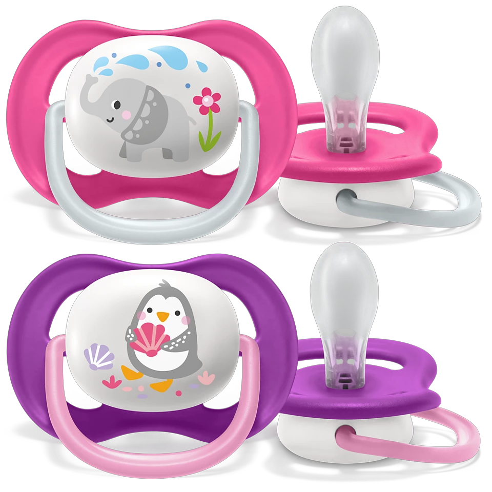 Set 2 Ti Giả Philips Avent Thông Khí Ultra Air Animal (6-18M) 