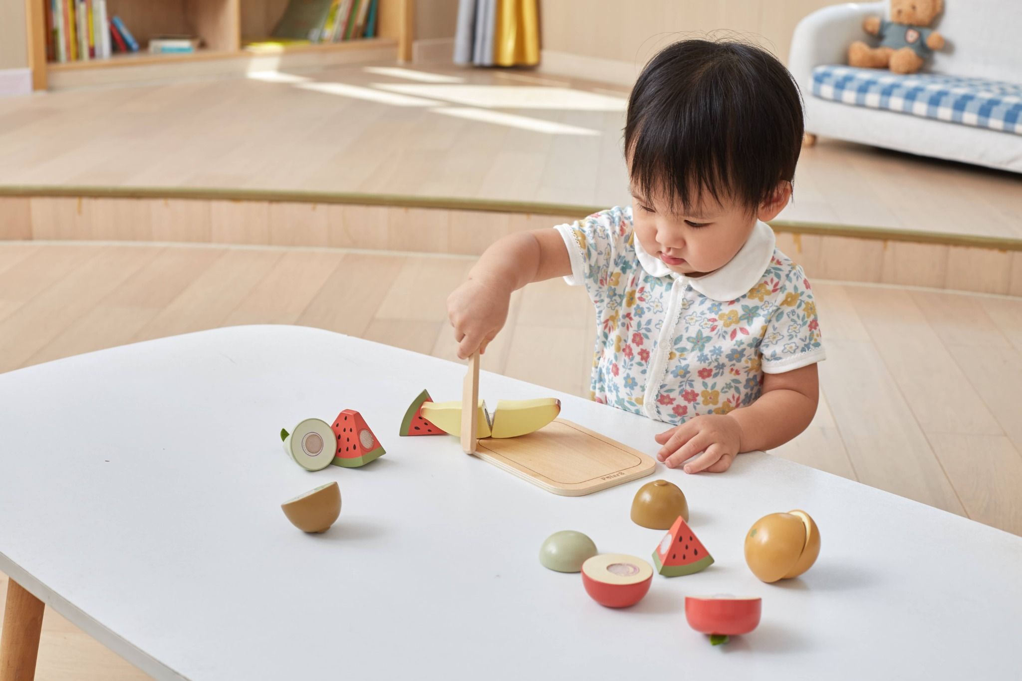  (A) Đồ chơi cắt trái cây bằng gỗ Polar B cho bé từ 18M+ 