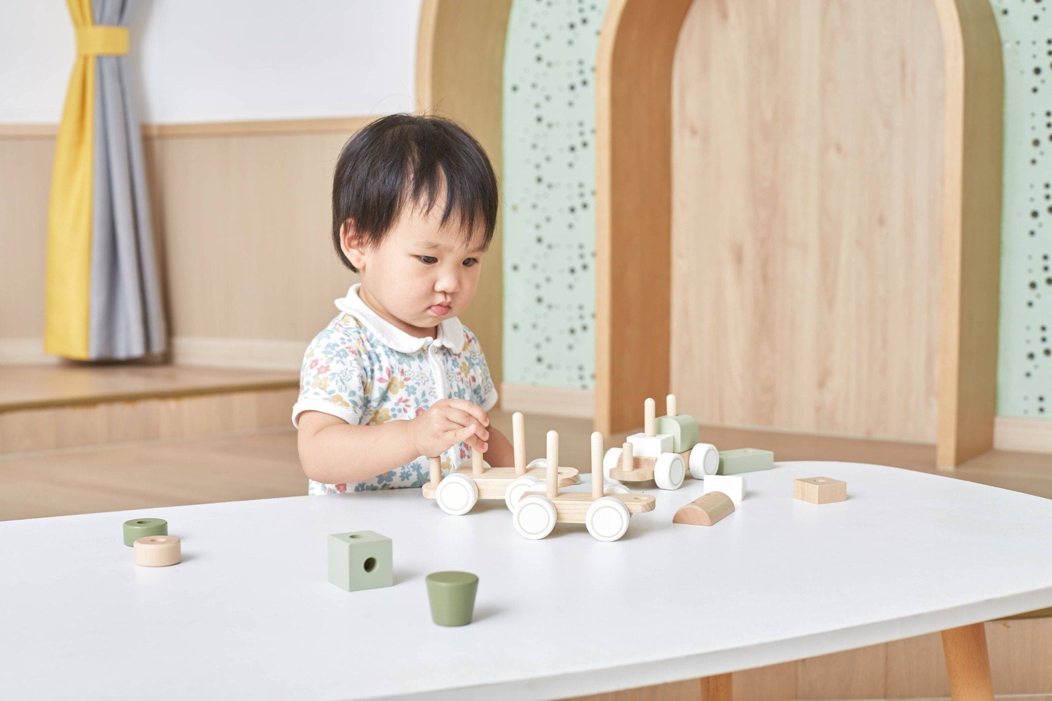  Đồ chơi gỗ tàu hỏa Polar B cho bé từ 18M+ 