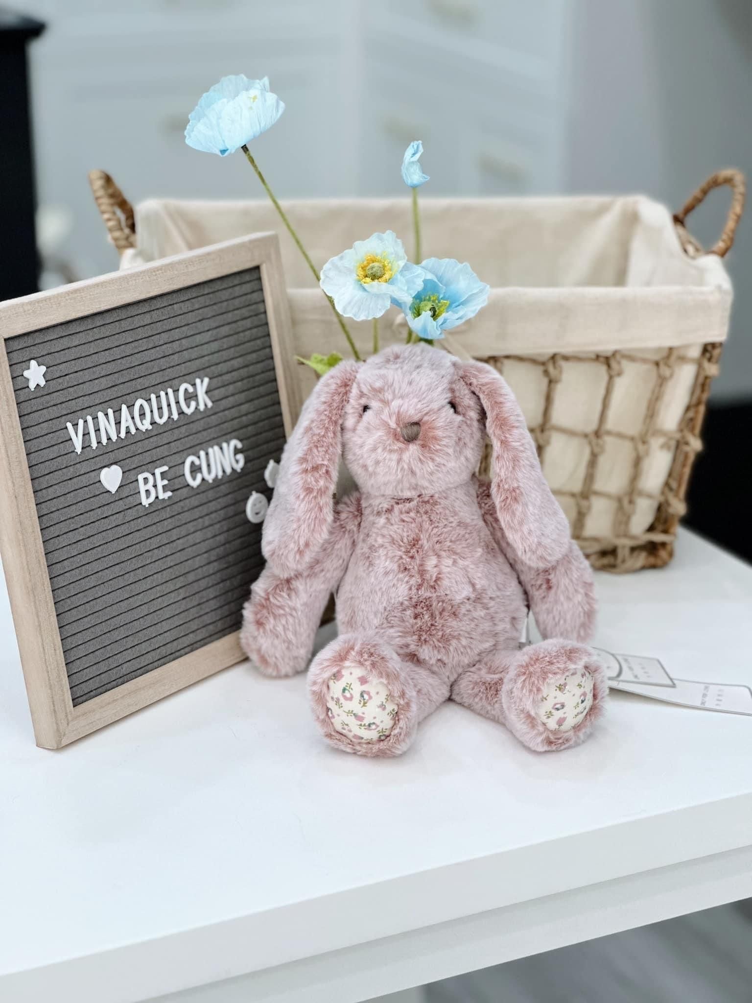  Thỏ Bông Fia Tai Dài Lông Xù Cao Cấp Mogomogo Life 34cm 