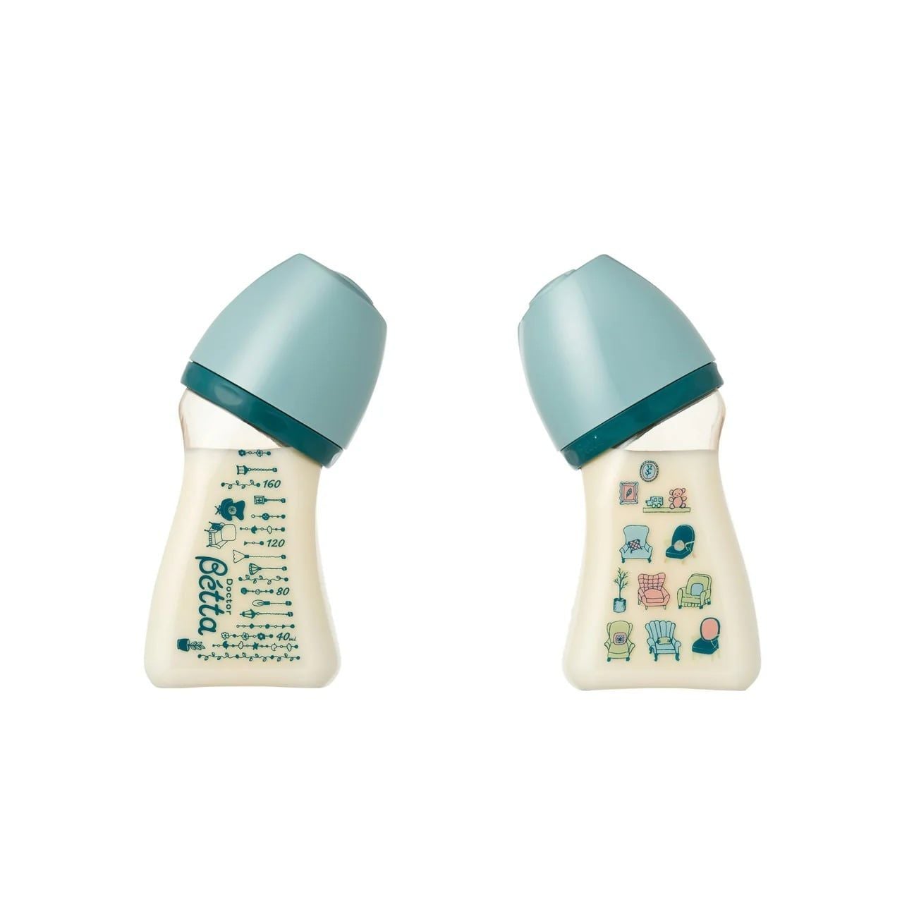  Bình Sữa Betta PPSU Họa Tiết Brain Happy Time! Cổ Rộng 160ml 
