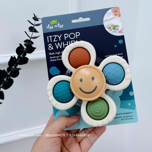  (A) Đồ Chơi Con Quay Có Hít Fidget Itzy Pop & Whirl™ Fidget Spinner 