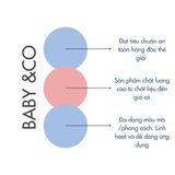  Set 3 Khăn Đa Năng Nursing Cloth cho bé Baby&Co. ( 76x76 cm) 