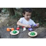  Đồ Chơi Gỗ PlanToys Bộ Cắt Rau Củ 5 Màu Sắc Cho Bé 18M+ 