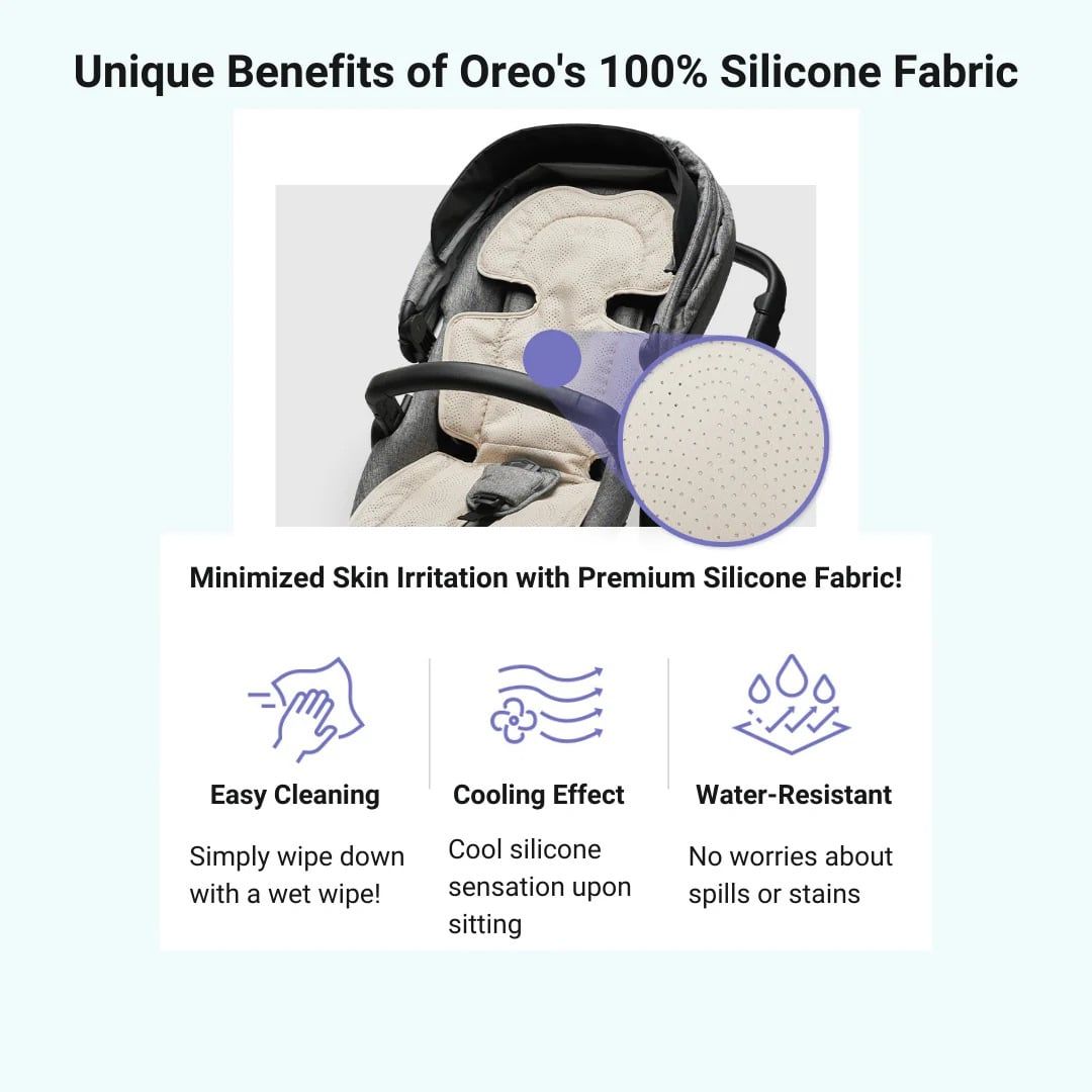  Tấm Lót Xe Đẩy / Ghế Ô Tô Poled Airluv Oreo Điều Hòa Làm Mát Cho Bé 