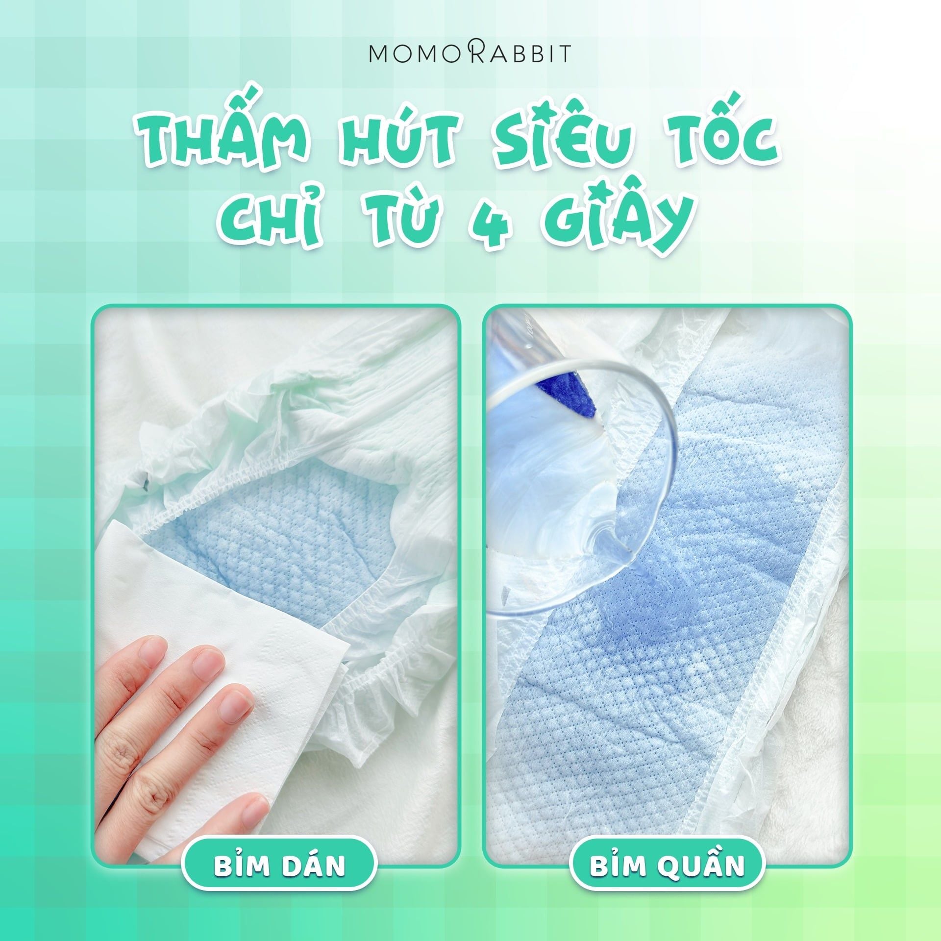 Tã / Bỉm Dán / Quần Momo Rabbit Friends 