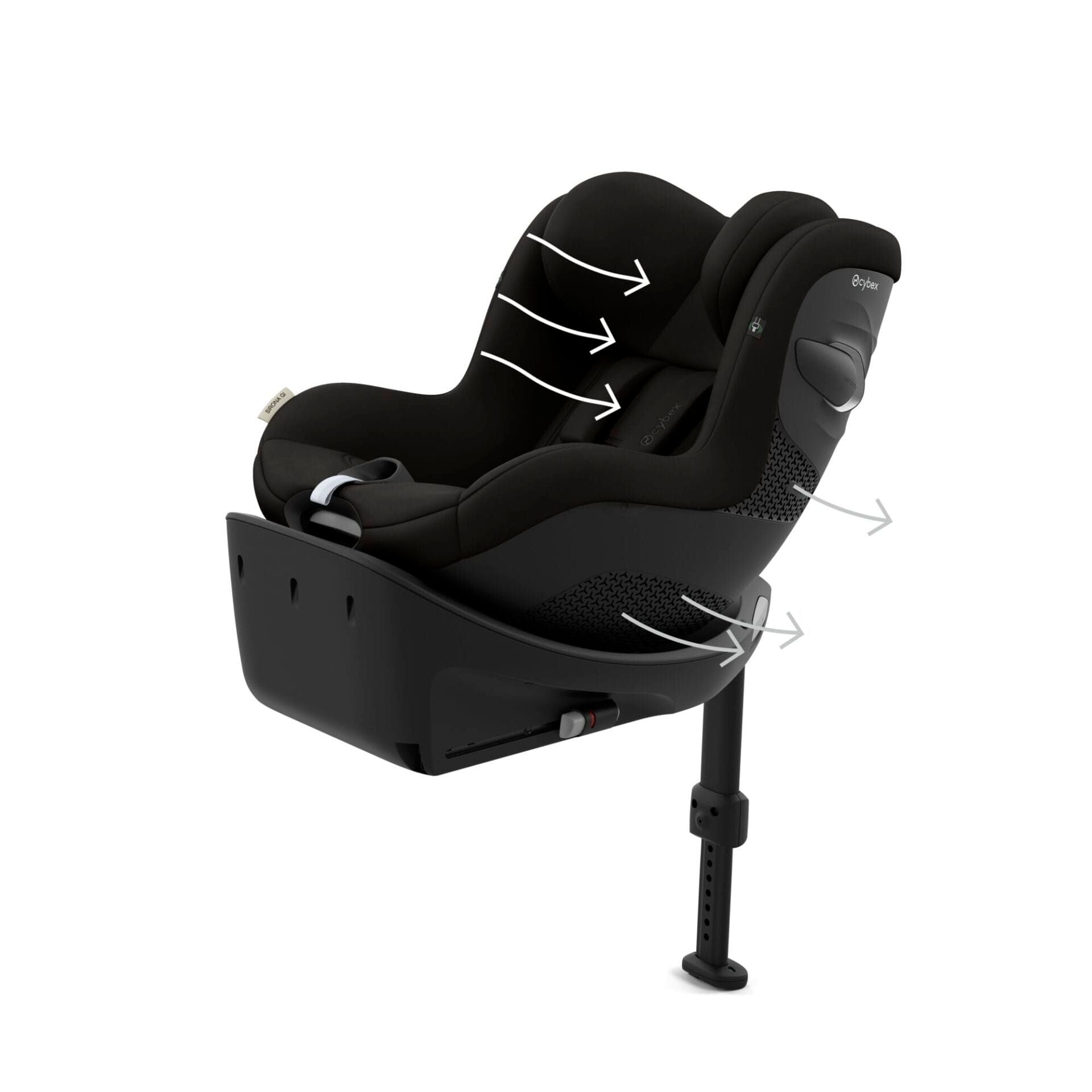  Ghế Ngồi Ô Tô Xoay 360° Cybex Sirona Gi I-Size - Màu Magic Black 