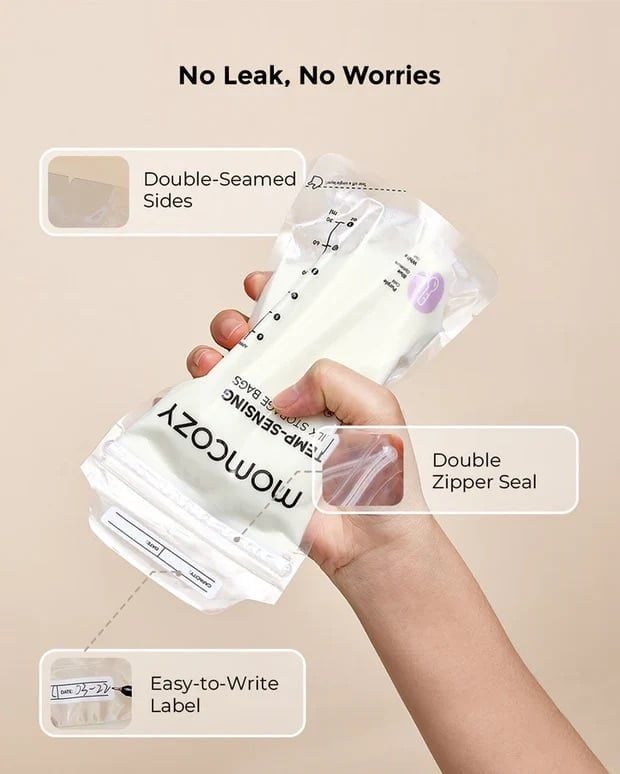  Túi Trữ Sữa Cảm Biến Nhiệt Độ Momcozy (50 Túi) 