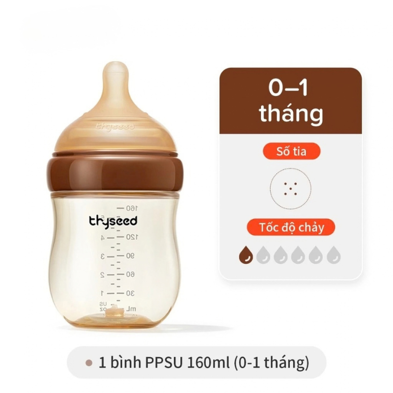  Bình sữa chống đầy hơi Thyseed PPSU cho trẻ sơ sinh 