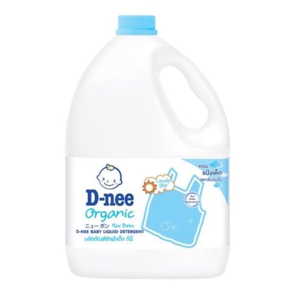  Nước Giặt Quần Áo Em Bé Dnee Xanh Dương - Lovely Sky 3L 
