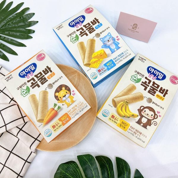  Bánh Ống Quế Cuộn Ngũ Cốc ILDONG Hàn Quốc 12M+ 