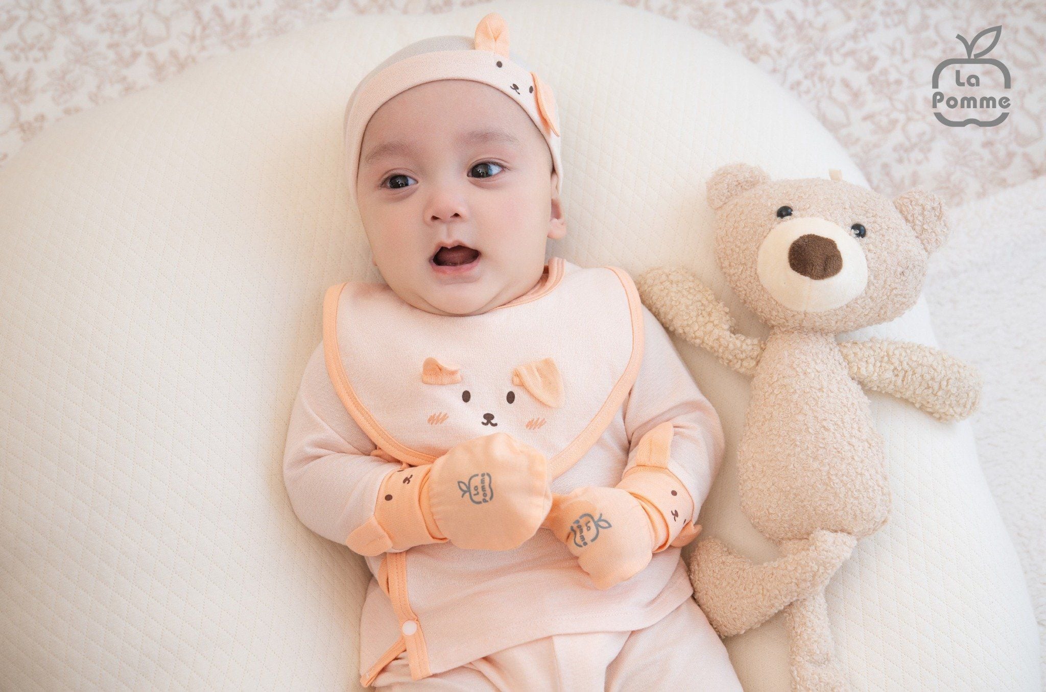  Mũ Sơ Sinh La Pomme Tai Rời Xinh Xắn 