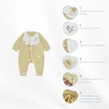  Body Bubaby Dài Tay Cài Giữa Bèo Ngực Bambus Gami 