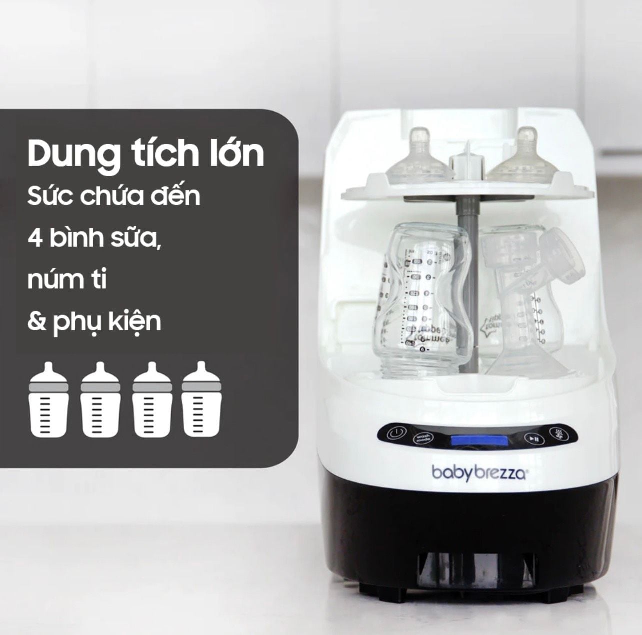  MÁY RỬA BÌNH SỮA BABY BREZZA PRO 