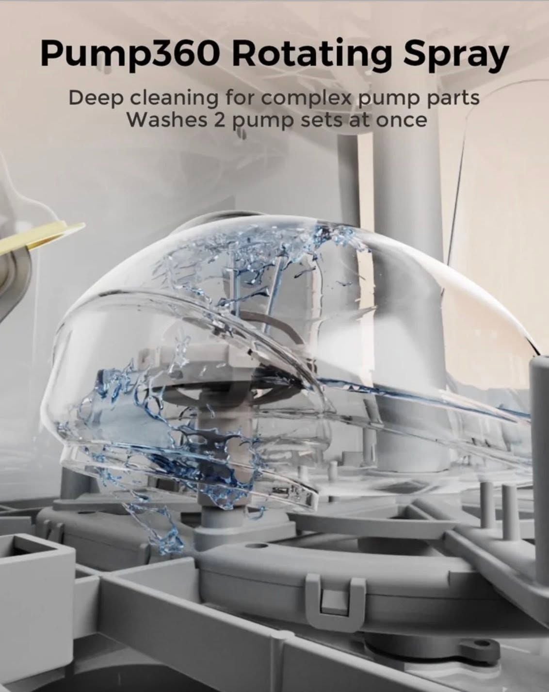  Máy Rửa Bình Sữa Momcozy Deep Clean D8 