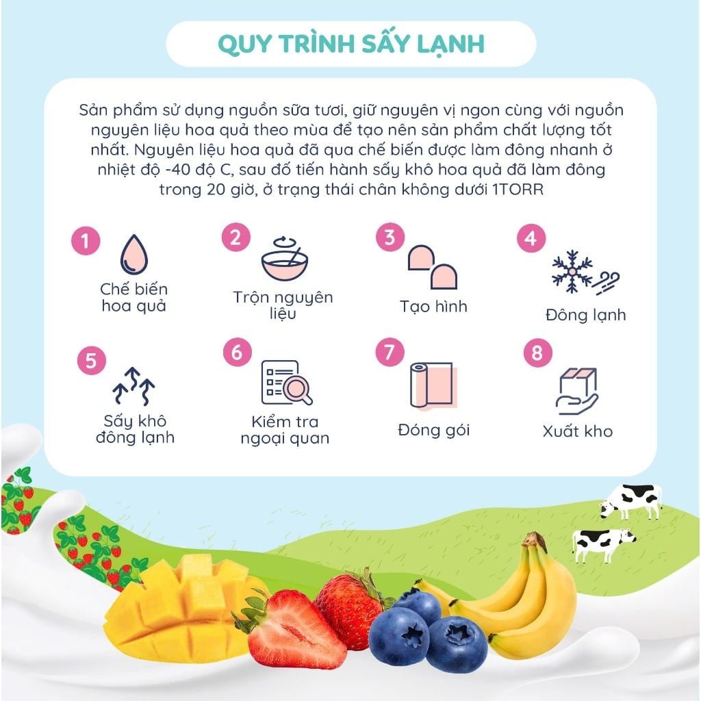  Sữa Chua Phô Mai Sấy Lạnh Mom's Choice (6M+) 