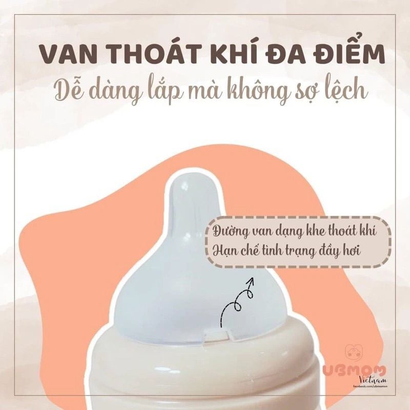  Set 2 Núm Ti Thay Thế Bình Sữa UBmom 