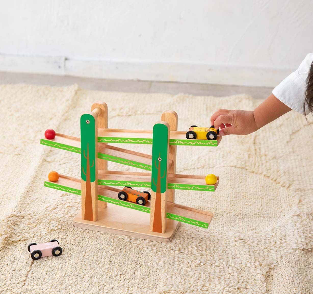  Đồ Chơi Mô Hình Xe Trượt Gỗ Geni Forest Coaster 