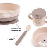 Bộ Ăn Dặm 3 Món Done By Deer Happy Clouds Có Đế Chống Trượt - Màu Powder 