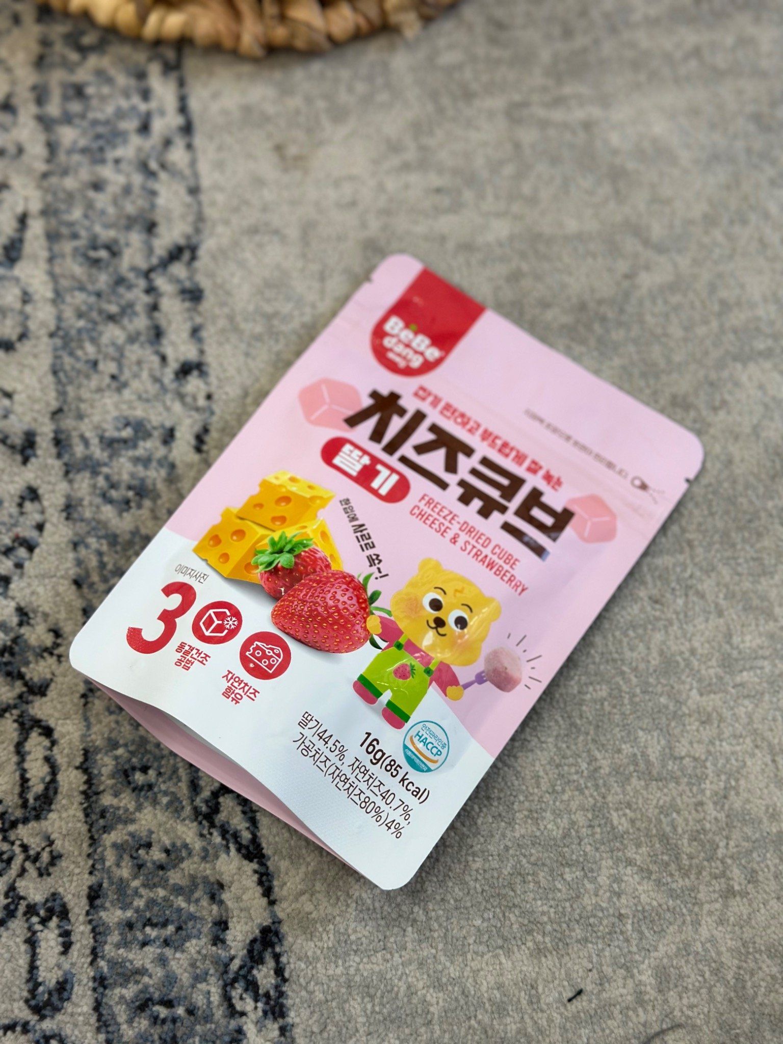  Phô Mai Sấy Khô Bebedang Hàn Quốc (16g) 