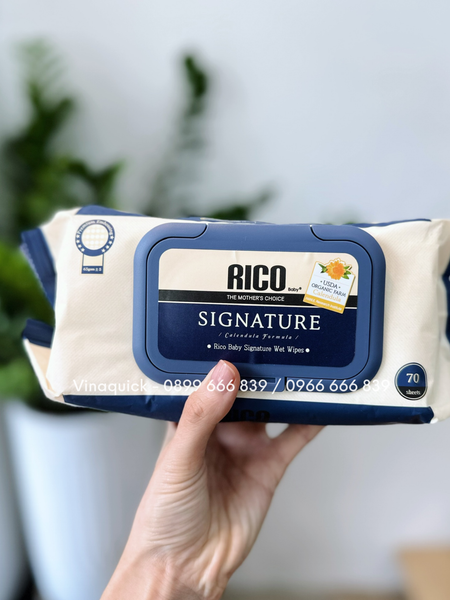 KHĂN ƯỚT CAO CẤP RICO SIGNATURE - 70 TỜ 
