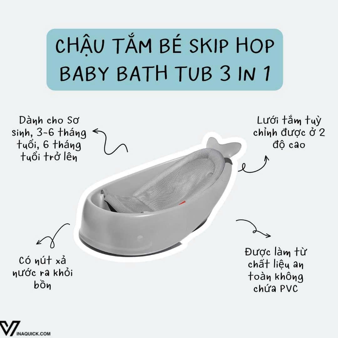  Chậu Tắm Skip Hop Baby Bath Tub 3 In 1 