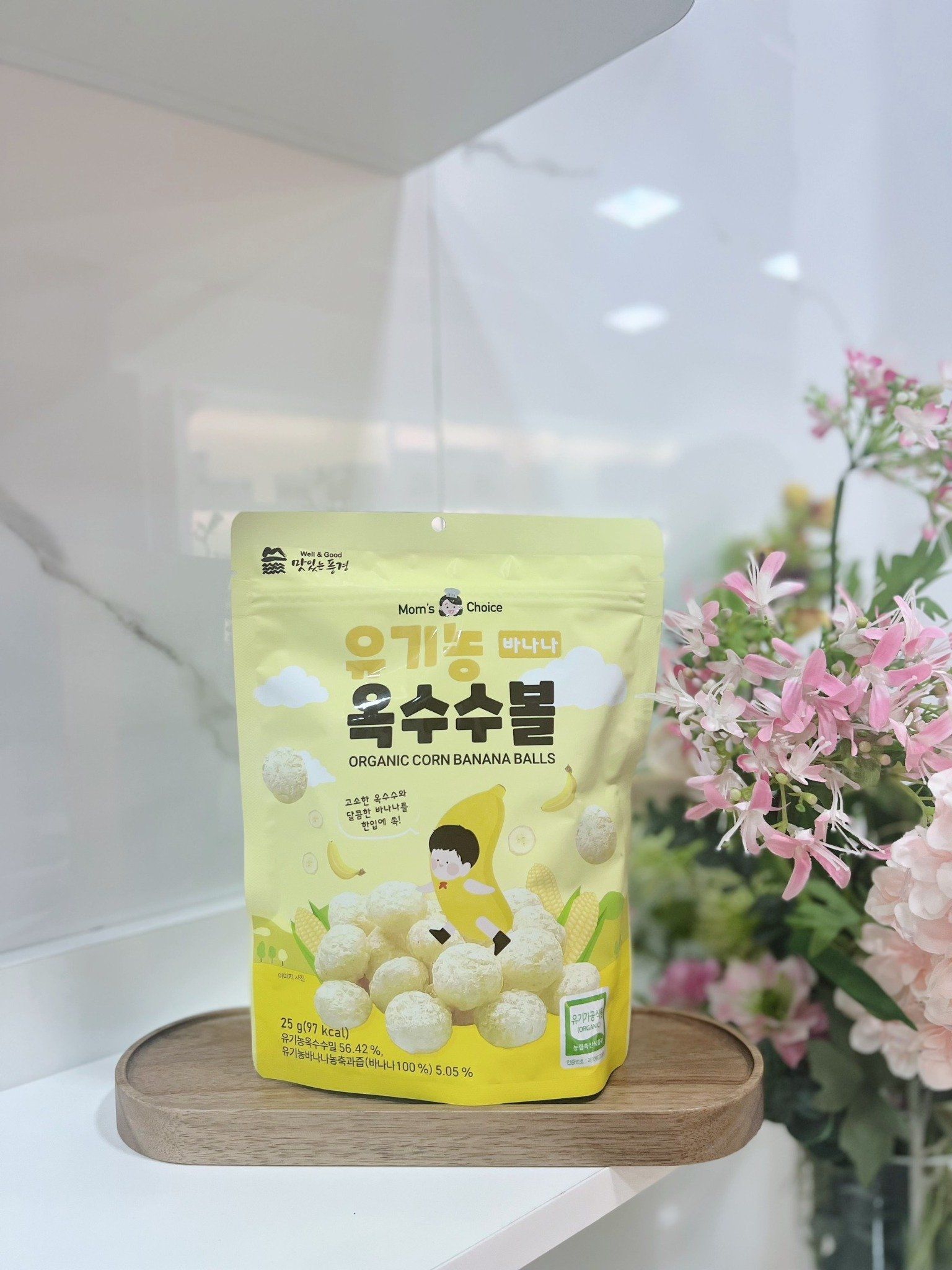  Bánh Bí Ngô Hữu Cơ Mom's Choice Hàn Quốc 6M+ 