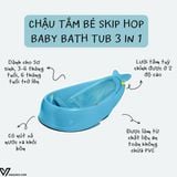  Chậu Tắm Skip Hop Baby Bath Tub 3 In 1 