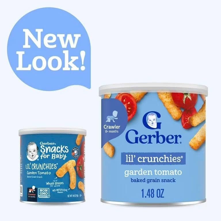  BÁNH ĂN DẶM GERBER LIL’ CRUNCHIES CHO BÉ TỪ 8M+ (42G) 