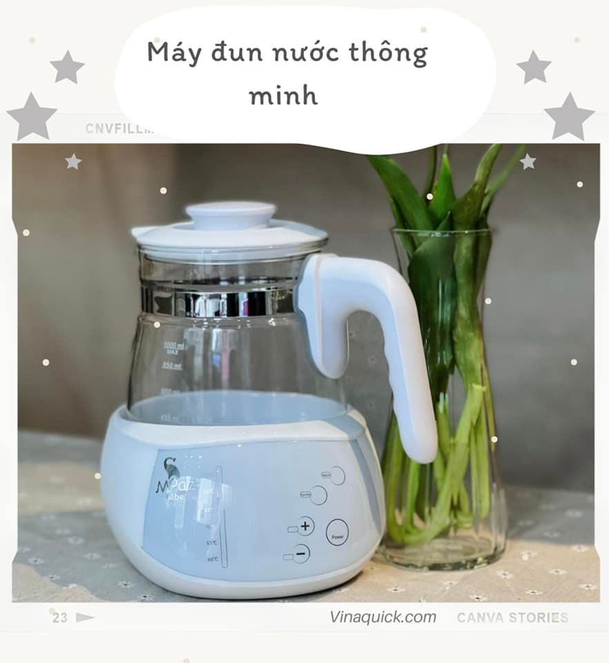  Bình đun nước pha sữa thông minh Moaz BéBé MB-002 