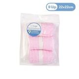  Khăn nhỏ vải bông 9 lớp L'ange 22 x 22 cm (Set 3 cái) 