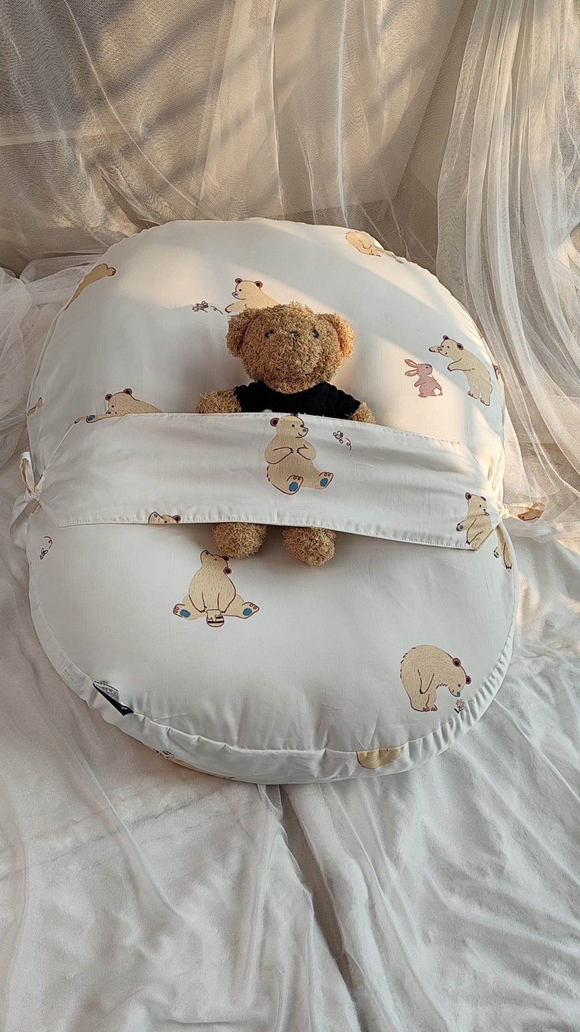  Vỏ Gối Chống Trào Ngược 4 Mùa Dono&Dono – Họa Tiết Honey Bear 