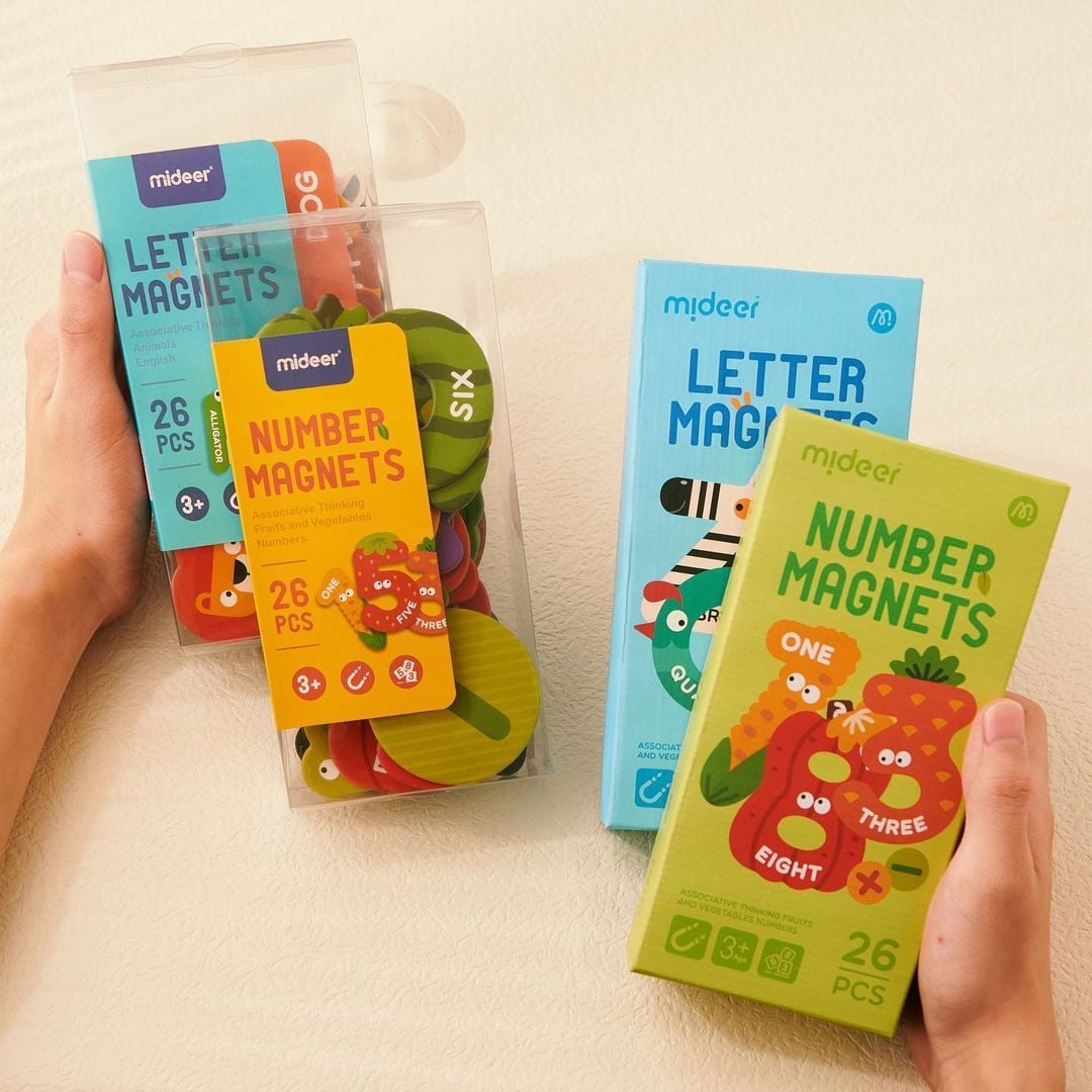  (A) Bảng chữ cái tiếng anh nam châm cho bé Mideer Letter Magnets 