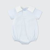  Body cộc tay La Pomme phối cổ thanh lịch - Xanh Biển 