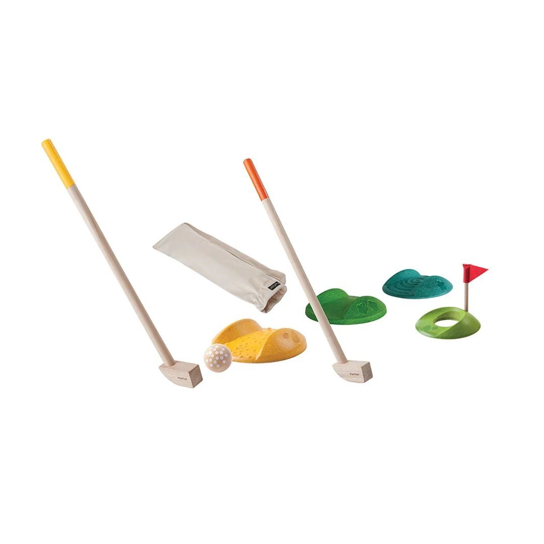  Đồ Chơi Gỗ PlanToys Bộ Mini Golf Cho Bé 3Y+ 