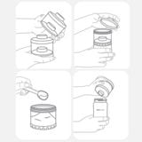  Hộp Chia Sữa Bột 3 Ngăn Moyuum Happy More 