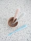  Set 2 Thìa Ăn Dặm Silicone Beaba Cho Bé Từ 4M+ 
