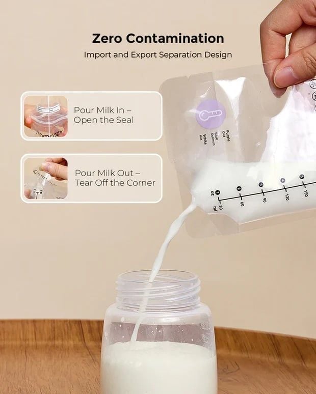  Túi Trữ Sữa Cảm Biến Nhiệt Độ Momcozy (50 Túi) 