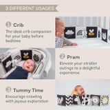  Sách Vải Đen Trắng Taf Toys Savannah Black & White Book 