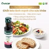  Dầu tổng hợp hạt Omega 3-6-9 ép lạnh hữu cơ Crudolio 100ml 