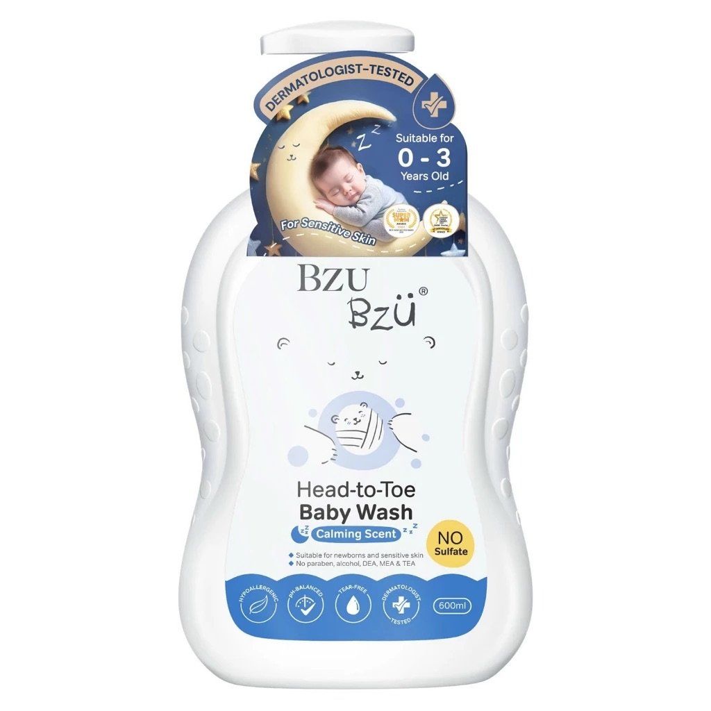  Sữa tắm gội toàn thân cho bé Bzu Bzu Head to Toe Baby Wash - Hương thư giãn 
