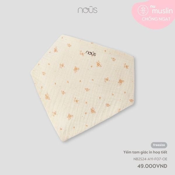  Yếm tam giác Nous in hoạ tiết 