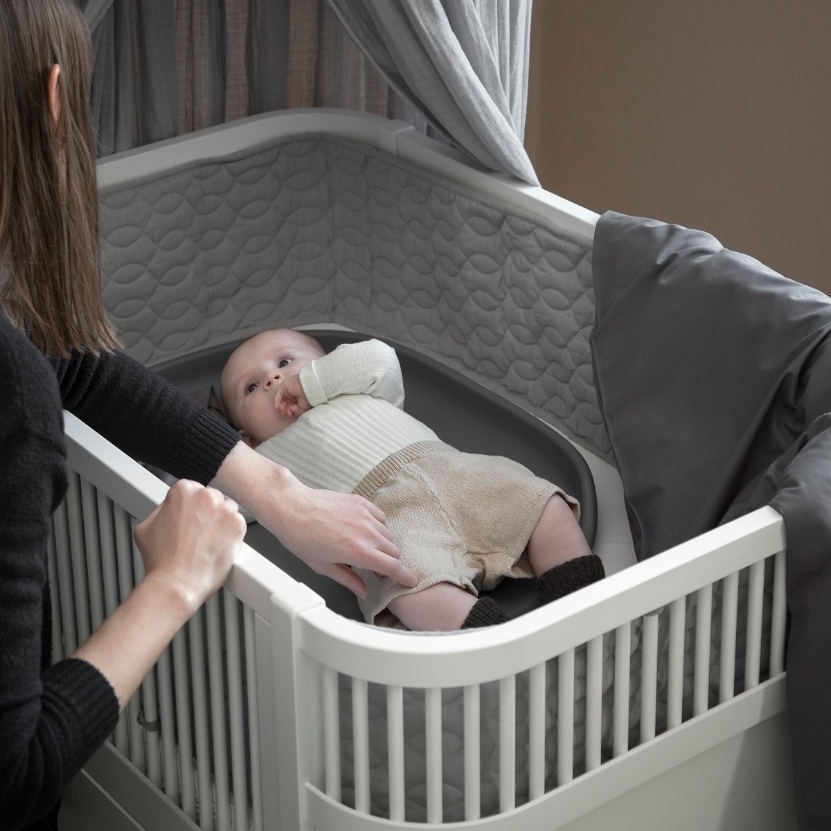  (A) CŨI GỖ TRẺ EM HOANG VY BEDDING - MÀU TRẮNG 