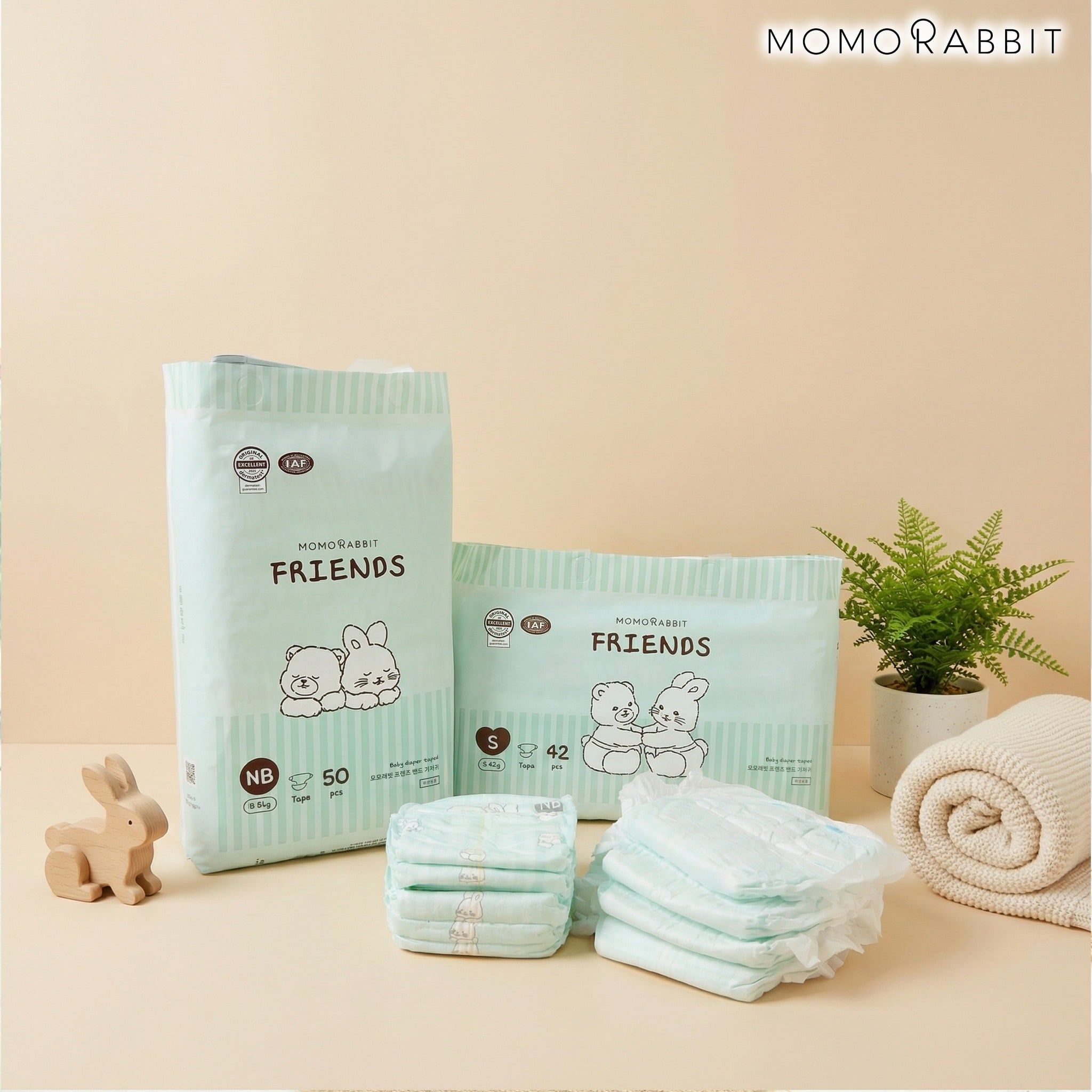  Tã / Bỉm Dán / Quần Momo Rabbit Friends 