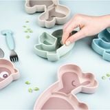  Khay Ăn Silicon Done By Deer Lalee Có Đế Chống Trượt - Màu Sand 