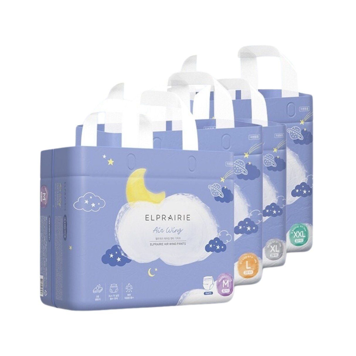  Tã/Bỉm Quần Ban Đêm Elprairie Air Wing Nội Địa Hàn 